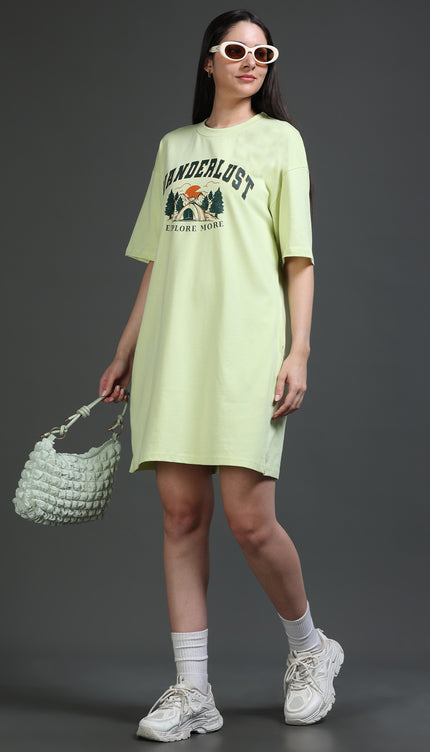Women's Tshirt Dress - Mint