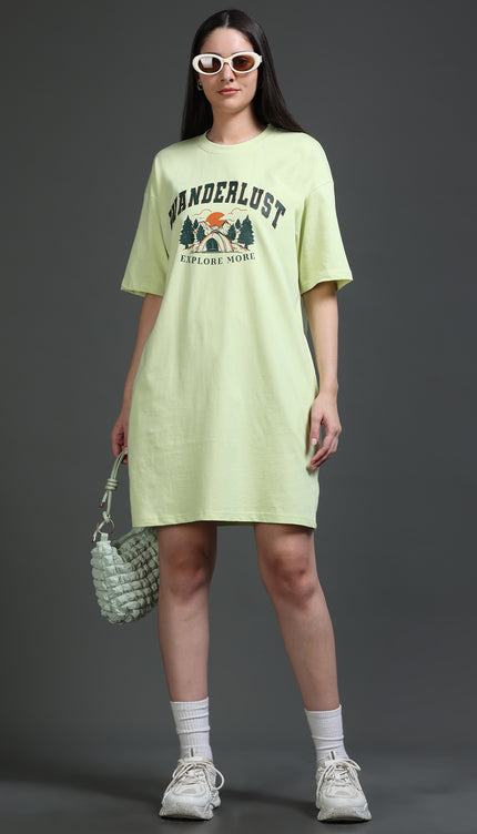 Women's Tshirt Dress - Mint