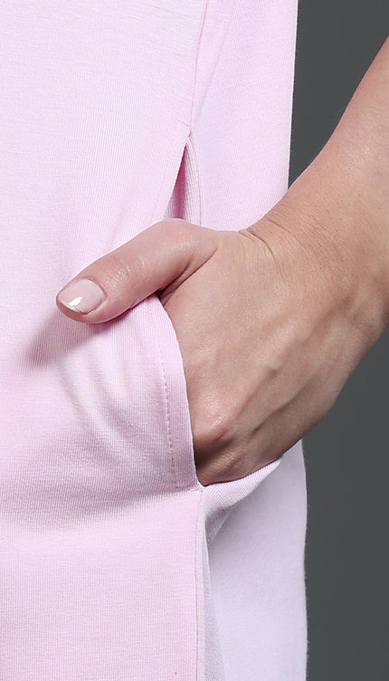 Women's Tshirt Dress - Pink