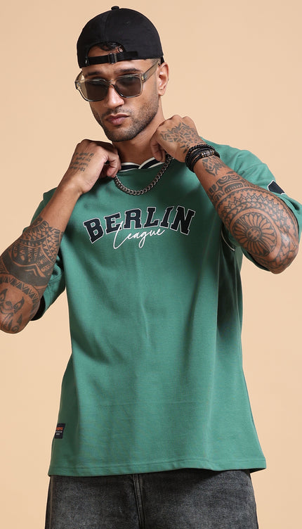 Varsity T-Shirt Unisex Berlin - Green