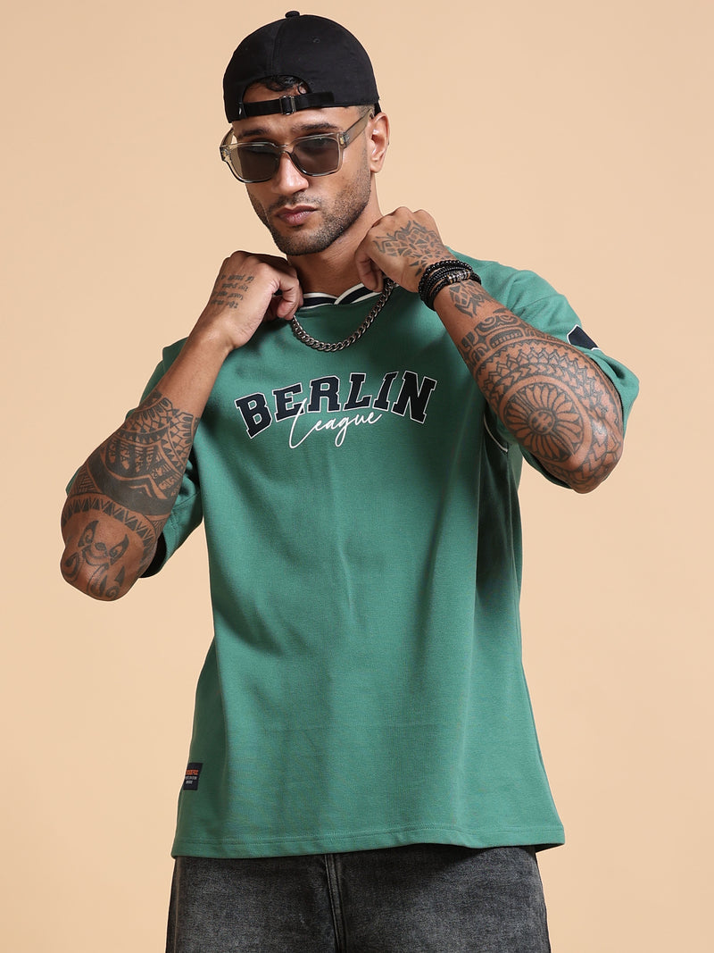 Varsity T-Shirt Unisex Berlin - Green