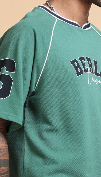 Varsity T-Shirt Unisex Berlin - Green