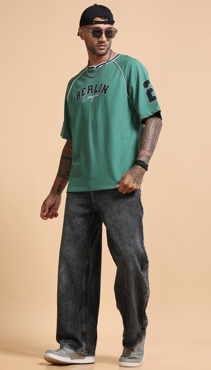 Varsity T-Shirt Unisex Berlin - Green