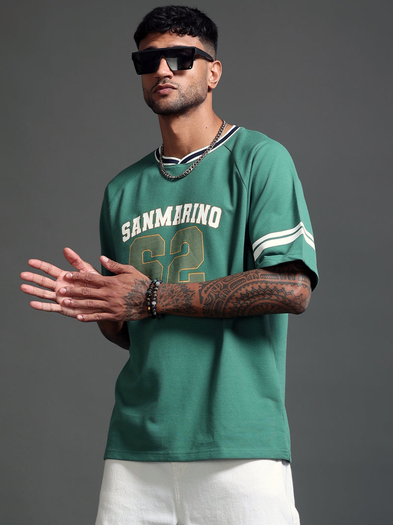 Varsity T-Shirt Unisex Sanmarino - Green