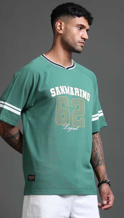 Varsity T-Shirt Unisex Sanmarino - Green