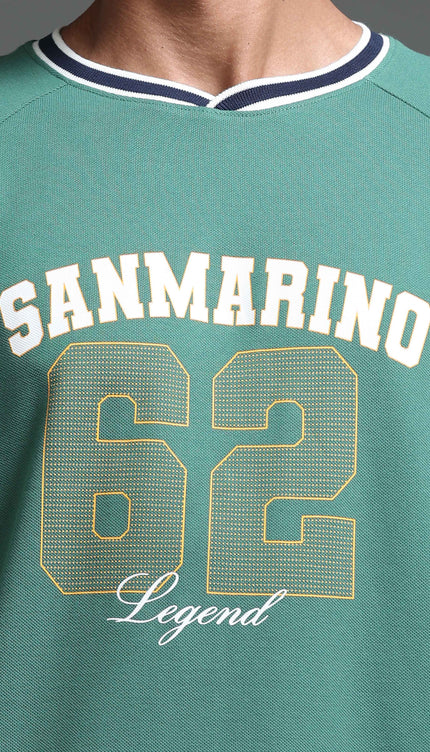 Varsity T-Shirt Unisex Sanmarino - Green