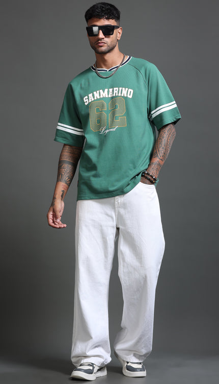 Varsity T-Shirt Unisex Sanmarino - Green