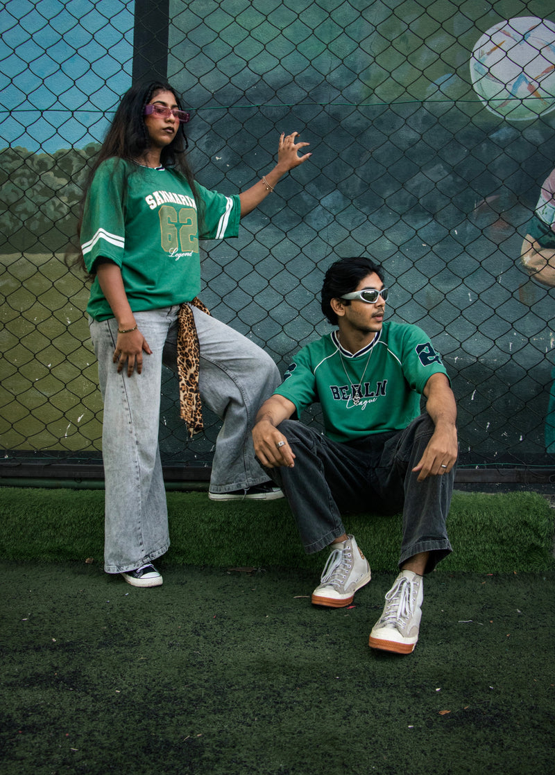 Chosen Fox Varsity T-Shirt Unisex Sanmarino - Green