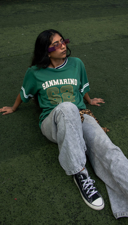 Chosen Fox Varsity T-Shirt Unisex Sanmarino - Green